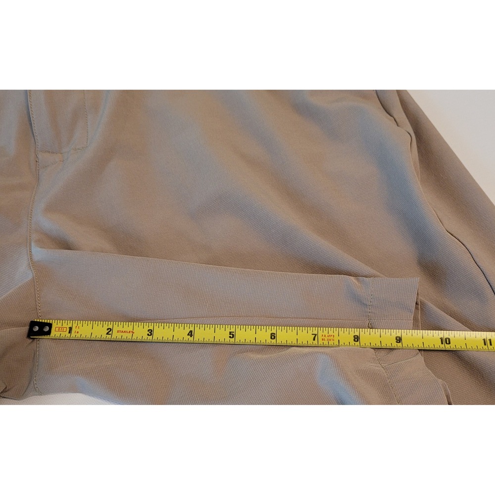 Banana Republic Mens 38 Khaki Stretch Flat Front Performance Shorts Tan 9 Inseam - Picture 5 of 10